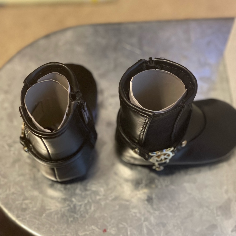 Michael Kors Baby Emma Tessa Black Boot Infant Size 2